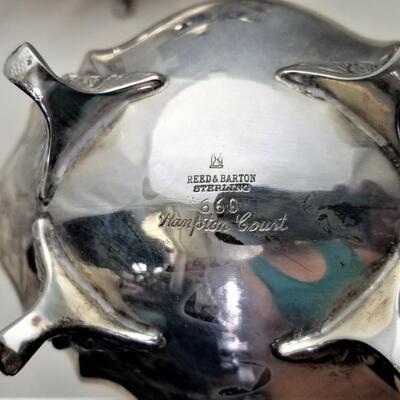 Lot #208  Fantastic Reed and Barton 5-piece Sterling Silver Tea Set "Hampton Court"