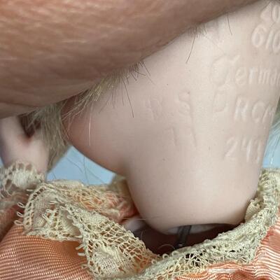 Antique Reproduction Jointed Bisque Armand Marseille Baby Dollhouse Doll