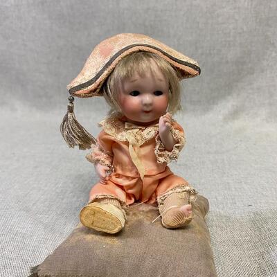Antique Reproduction Jointed Bisque Armand Marseille Baby Dollhouse Doll