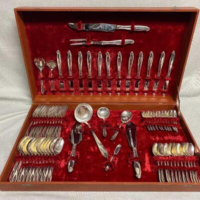 Sterling Silver Flatware Set Service for 12 plus Serving Pieces