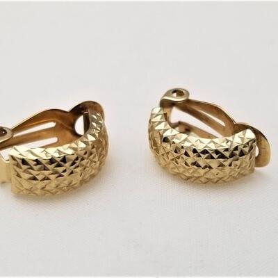 Lot #218  14kt Gold Clip Earrings