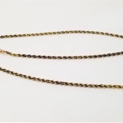 Lot #220  Nice Antique Watch Chain - tests 18kt Gold