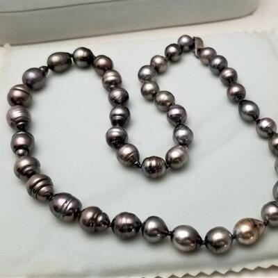 Lot #230  Tahitian Pearl Necklace - original box w/receipt