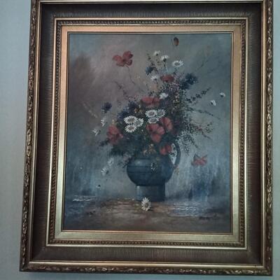 Paitings of Flowers in Vase
