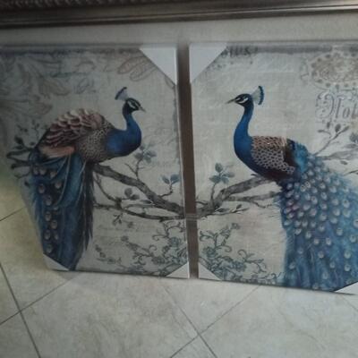 Prints of Pair of Peacocks