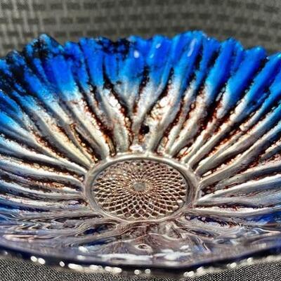 Franco Italian Blue Glass Dish NWT