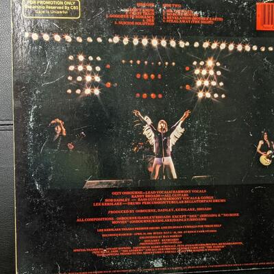 Classic Ozzy Osbourne Blizzard of Ozz LP