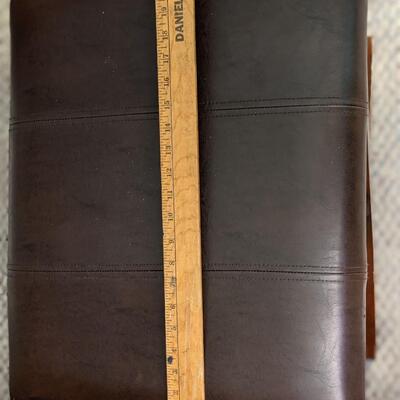 Leather foot stool