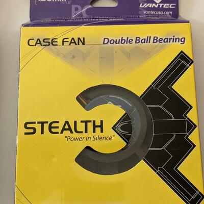 Double ball bearing case fan