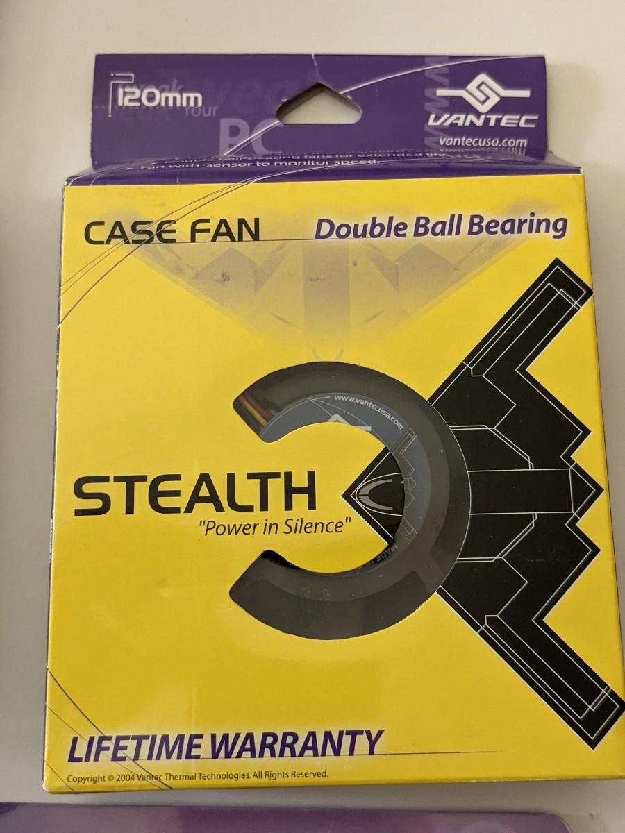 Double ball bearing case fan