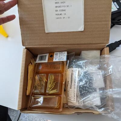 Various screws pins