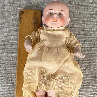 Vintage Jointed Bisque Baby Doll Unmarked