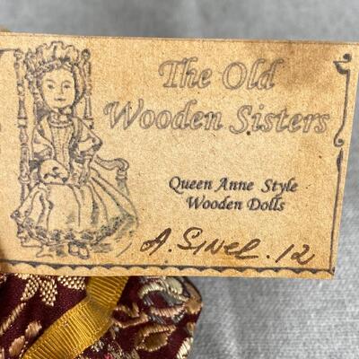 Queen Anne Style Carved Wood Artist Doll