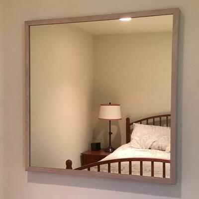 123 IKEA Wood Framed Hanging Wall Mirror