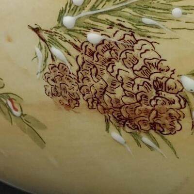 #167 RARE Pacific Rim Red Cardinal Serving Bowl