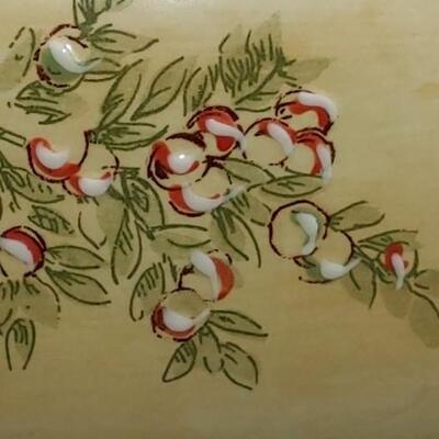 #167 RARE Pacific Rim Red Cardinal Serving Bowl