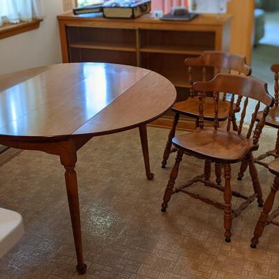 Vintage formica top Maple table and 4 chairs