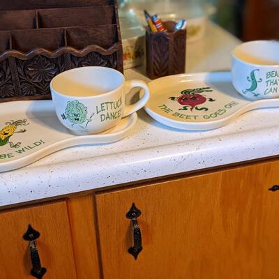 Cute platter set