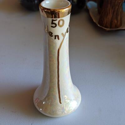 Very sweet 50th anniversary vase 