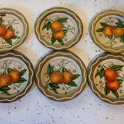 Cute metal enameled coasters