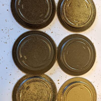 Cute metal enameled coasters