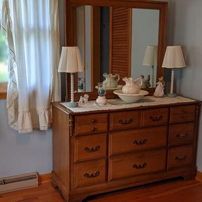 Dresser and mirror