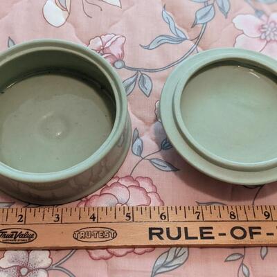Cute vintage cosmetic powder bowl
