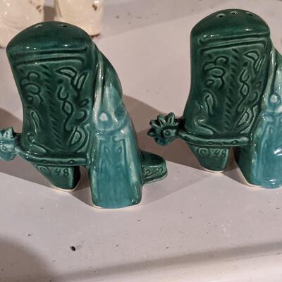 Vintage cowboy boot salt and pepper shakers