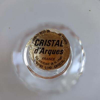 Set of lead crystal glasses