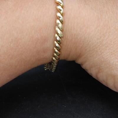 #169 14kt Gold San Marco Italian Bracelet 9.88 Grams