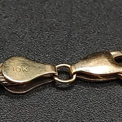 #170 10 Kt Yellow Gold Italian Bracelet 6.06 Grams Size 7 1/2