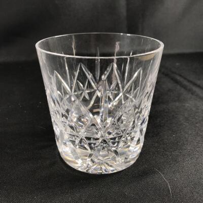 Set of 3 Matching Cut Crystal Rocks Drink Glasses