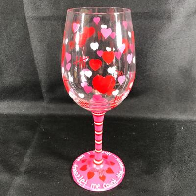 LolitaÂ® Valentineâ€™s Day Decorative Wine Glass