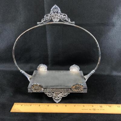 Rockford Silver Co. Serving Dish w. Silver Plated Base