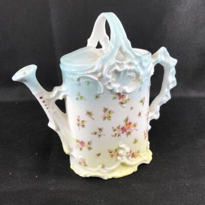 Porcelain Floral Watering Can Tiny Pitcher
