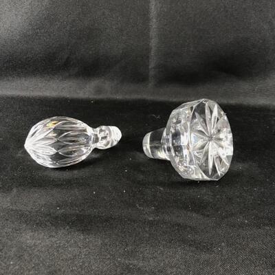 Lot of 2 Decanter Toppers
