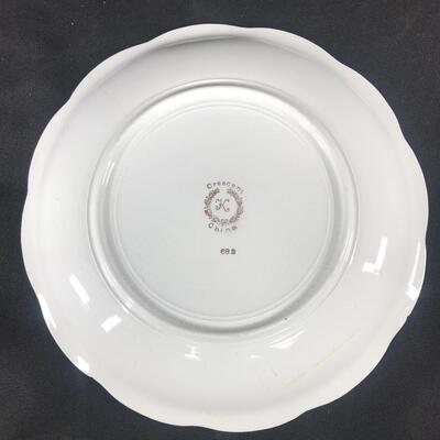Crescent China 682 Decorative Rimmed Plate