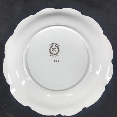 Crescent China 889 Decorative Rimmed Plate #2