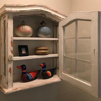 Distressed Bathroom Cabinet. Local pick up only in Auburn, CA.