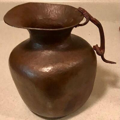 Copper Pitcher With Lizard Handle. Local pick up only in Auburn, CA.