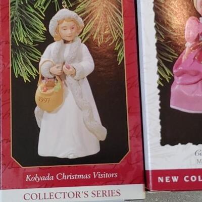 #176 ( 11) Vintage Hallmark Ornaments Gown W The Wind &,More