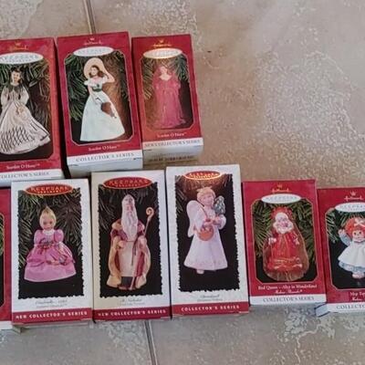 #176 ( 11) Vintage Hallmark Ornaments Gown W The Wind &,More