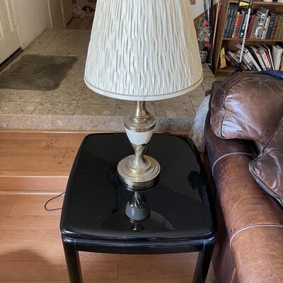 3 Piece Set - Mirror Finish Jet Black Coffee Table and 2 Side Tables