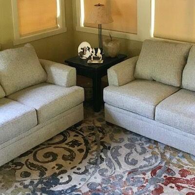 Two Gray Loveseats. Local pick up only in Auburn, CA.