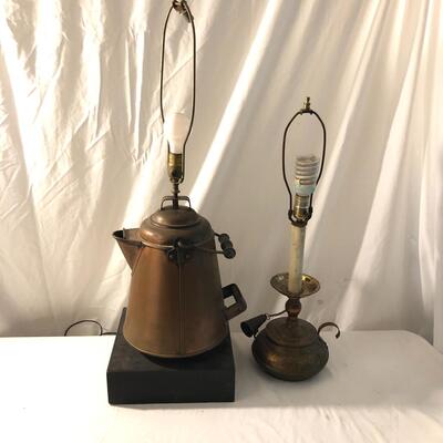 Lot 4 - Repurposed Lamps