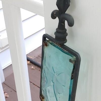 #168 Garden Lot Glass fleur-de-lis, Planters & More 