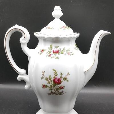 #178 Johann Haviland Porcelain Rose Teapot