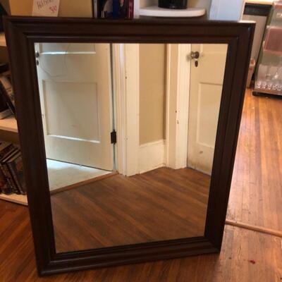 Lot 11 - Large Wooden Framed Mirror