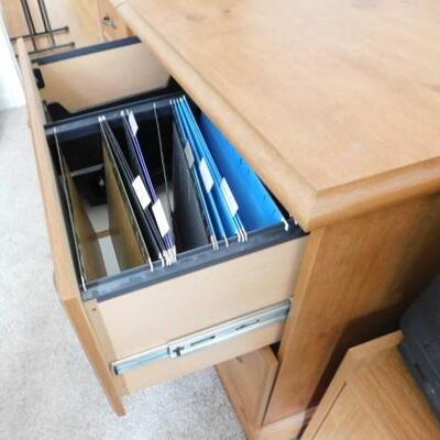 Nice Wood Finish Two Drawer Office Filing Cabinet 29