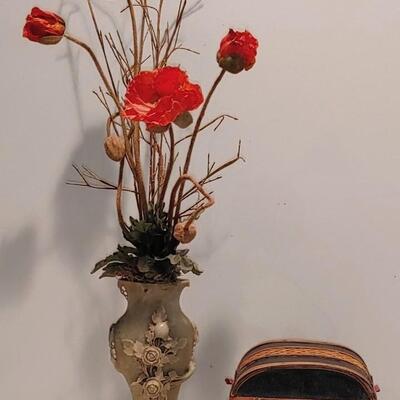 #186  Antique Oriental Carved Soap Stone Vase